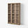 BILLY/OXBERG bookcase combination w glass doors