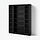 BILLY/OXBERG bookcase combination w glass doors
