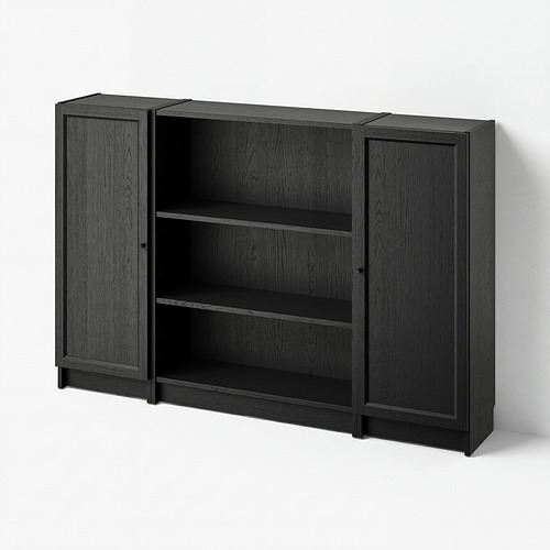 BILLY/OXBERG bookcase combination with doors