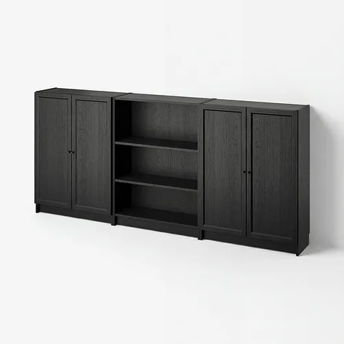 BILLY/OXBERG bookcase combination with doors