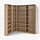 BILLY bookcase corner comb w ext units