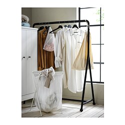 TURBO - Clothes rack, in/outdoor/black, 117x59 cm