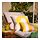 BRÖGGAN - cushion cover, in/outdoor, white/yellow, 50x50 cm | IKEA Indonesia - PH196741_S1