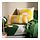 BRÖGGAN - cushion cover, in/outdoor, white/yellow, 50x50 cm | IKEA Indonesia - PH196756_S1