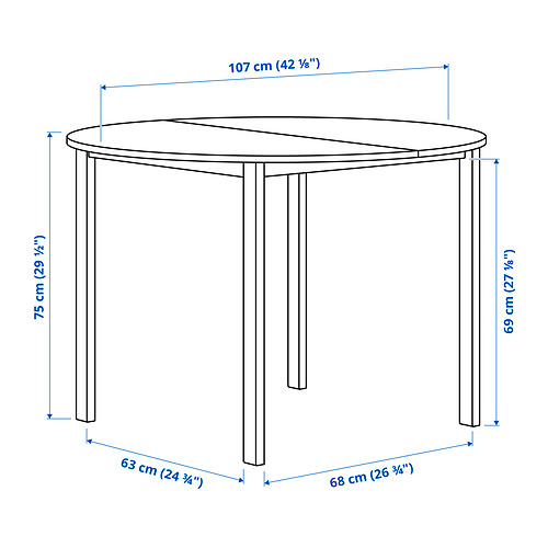 VIHALS/VIHALS table and 4 chairs