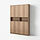 BILLY/OXBERG bookcase w height extension ut/drs