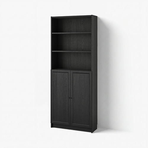 BILLY/OXBERG bookcase with doors