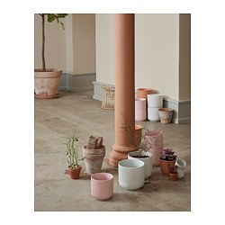 GRADVIS - Plant pot, grey, 15 cm