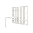 LAGKAPTEN/KALLAX - Desk combination, white, 182x179x182 cm