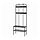 NIPÅSEN - coat rack and bench w shoe storage, black, 190x35x79 cm | IKEA Indonesia - PE965439_S1