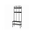 NIPÅSEN - coat rack and bench w shoe storage, black, 190x35x79 cm | IKEA Indonesia - PE965439_S2