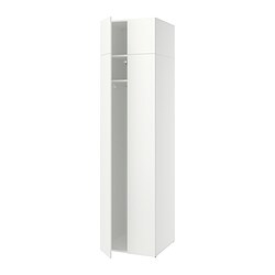 LASTARE - Wardrobe combination, white, 60x62x236 cm