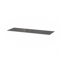BESTÅ - Top panel, glass dark grey, 120x40 cm