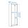 PAX - wardrobe frame, white stained oak effect, 100x35x201 cm | IKEA Indonesia - PE862136_S1