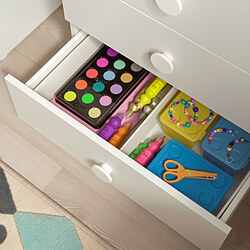 GODISHUS - Chest of 3 drawers, white, 60x40x60 cm