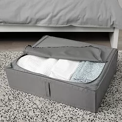 SKUBB - Storage case, dark grey, 69x55x19 cm