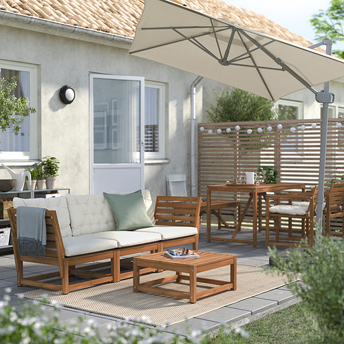 【うちゅ】IKEA／SVALÖN スヴァローン サンシェード　イケア SVALÖN parasol, hanging, light grey-beige, 300x200 cm | IKEA Indonesia
