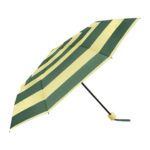 KNALLA umbrella, foldable green/stripe IKEA Indonesia