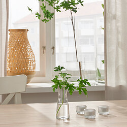 TIDVATTEN - Vase, clear glass, 14 cm