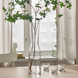 TIDVATTEN - Vas, kaca bening, 45 cm