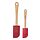 VINTERFINT - spatula, set of 2, bamboo/silicone red | IKEA Indonesia - PE862307_S1