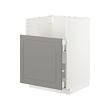 METOD/MAXIMERA - Kabinet dasar u wastafel TALLSJÖN, putih/Bodbyn abu-abu, 60x60 cm