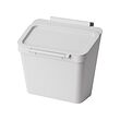 SKOLÄST - Waste bin for cabinet with door, light grey