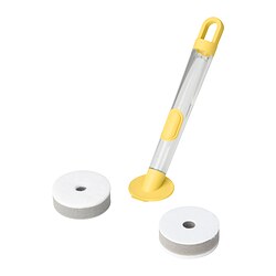 VIDEVECKMAL - Set 3 bh spns cc prng dg dispenser, kuning cerah