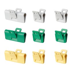 ÖRINGABBORRE - Sealing clip, set of 9, multicolour