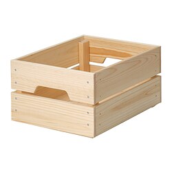 KNAGGLIG - Box, pine, 23x31x15 cm