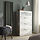 BRIMNES - chest of 4 drawers, white/frosted glass, 78x124 cm | IKEA Indonesia - PE934853_S1