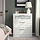 BRIMNES - chest of 3 drawers, white/frosted glass, 78x95 cm | IKEA Indonesia - PE934850_S1