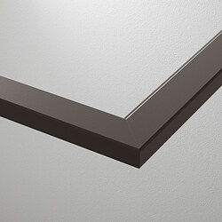 KOMPLEMENT - Glass shelf, dark grey, 50x58 cm
