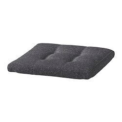 POÄNG - Bantal bangku kaki, Gunnared abu-abu tua, 55x50 cm