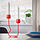 SILVERPÄRON - candlestick/tealight holder, bright red, 29 cm | IKEA Indonesia - PE934925_S1