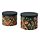 HÖSTAGILLE - storage box with lid, set of 2, floral pattern multicolour | IKEA Indonesia - PE934947_S1