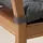 MALINDA - bantal kursi, abu-abu, 40/35x38x7 cm | IKEA Indonesia - PE598231_S1