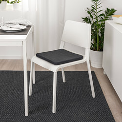 ÅKERVINDEFLY chair cushion, beige, 39/35x37x5 cm | IKEA Indonesia