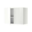 METOD - Wall cabinet w dish drainer/2 doors, white/Ringhult white, 80x37x60 cm