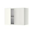 METOD - Wall cabinet w dish drainer/2 doors, white/Veddinge white, 80x37x60 cm