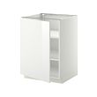 METOD - Base cabinet with shelves, white/Ringhult white, 60x60x80 cm
