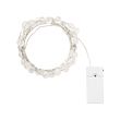 SNÖYRA - LED lighting chain with 40 lights, indoor/battery-operated silver-colour