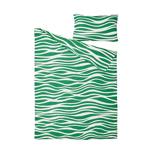 PORTLAKMÅLLA duvet cover and pillowcase