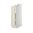 METOD - Base cabinet with shelves, white/Bodbyn off-white, 20x60x80 cm