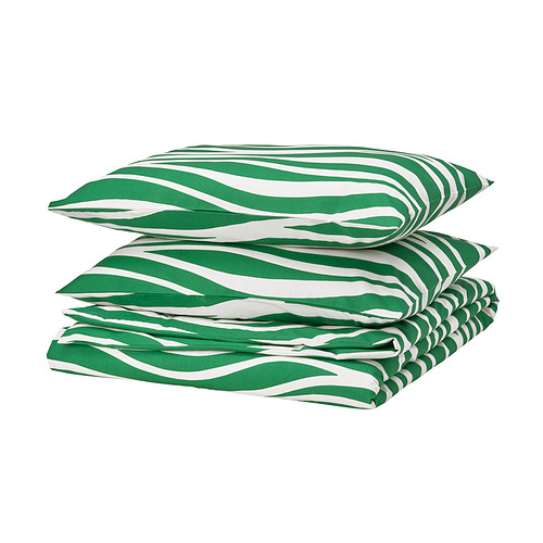 PORTLAKMÅLLA duvet cover and 2 pillowcases