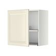 METOD - Kabinet dinding dg pengering piring, putih/Bodbyn putih pudar, 60x37x60 cm