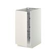 METOD - Base cabinet with wire baskets, white/Veddinge white, 40x60x80 cm
