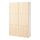 BESTÅ - kombinasi penyimpanan dengan pintu, putih Fänrik/kayu ash, 120x42x193 cm | IKEA Indonesia - PE965978_S1