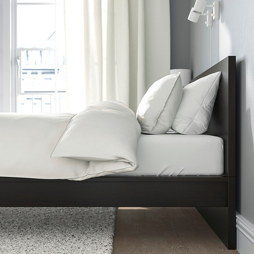 MALM bed frame with mattress