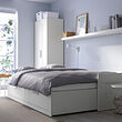 BRIMNES - Day-bed frame with 2 drawers, white, 80x200 cm